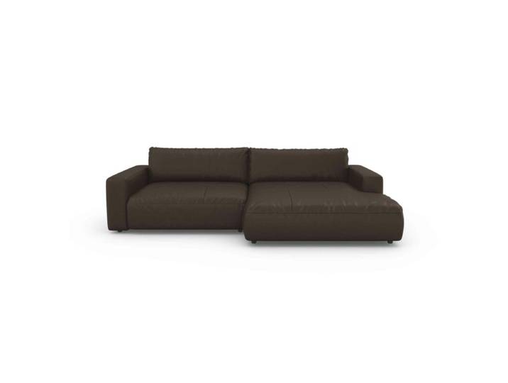 Musterring Lucia Sofa mit Lederbezug in verschiedenen Farben - Leder Puro mocca - rechts Modern, Zeitlos