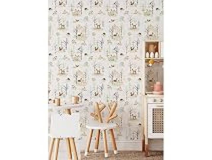RoomMates RMK12556PLW Neutral Clara Jean Woodland Scene