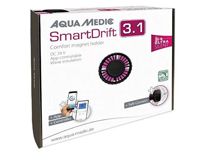 Aqua Medic SmartDrift 3.1, Kompakte „Ultra Silent“ Strömungspumpe, Steuerung über App oder Controller (inkl.)