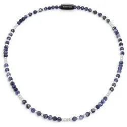MONESSA Collier Edelsteine Magnetverschluss Edelstahl