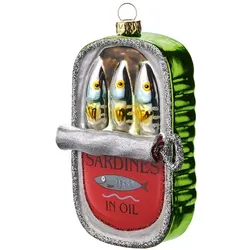 Weihnachtsbaumanhänger Sardinendose Gift-Company, 7.5x12x3.5 cm