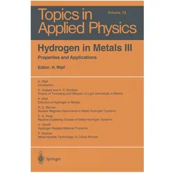 Hydrogen in Metals III, Fachbücher