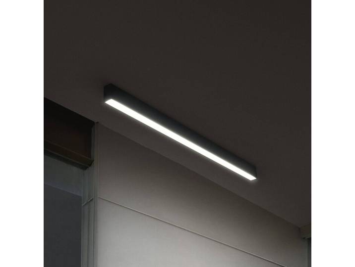 OSRAM LED Deckenleuchte Office line Cuboid, dimmbar, schwarz, für Arbeitszimmer / Büro, Aluminium, Modern