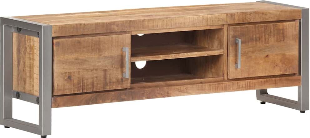vidaXL Meuble TV 120x30x40 cm Bois de manguier brut