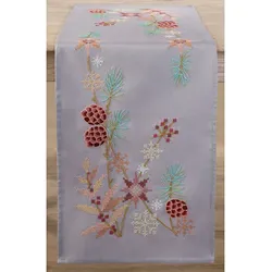 Stickläufer "Weihnachtszeit/Winterzeit"