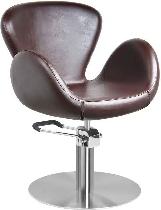 SEDIA POLTRONA MARRONE DA TAGLIO CAPELLI UOMO DONNA