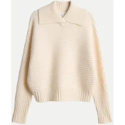 Pullover mit Revers-Kragen Purika Beige 36