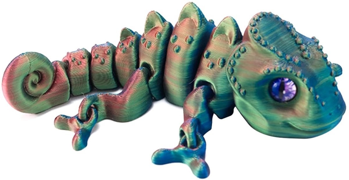 Solidchoice 3D Chameleon Sculptuur voor Decoratie, 13 cm