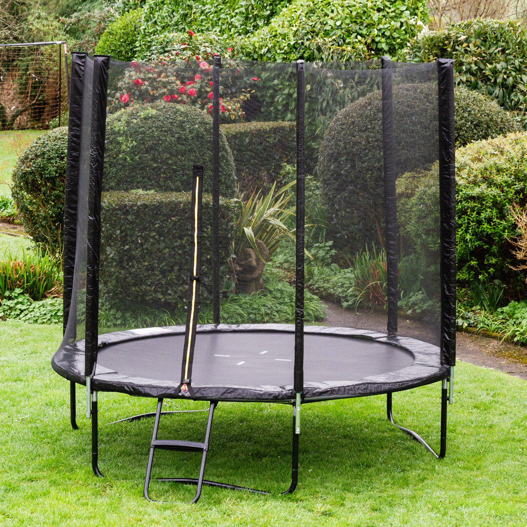 Global Furniture Direct Zone 6ft Trampoline Package Black 210cm H X 244cm W X 244cm D