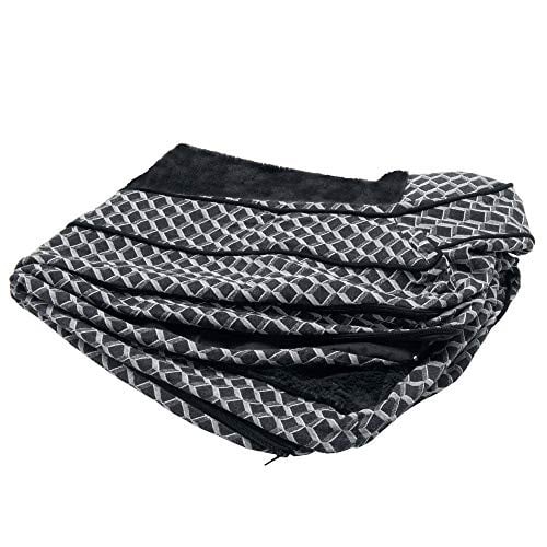 Furhaven Vervangende hoes voor hondenbed, Pluche bankmodel, Grijs, Jumbo Plus (XL)