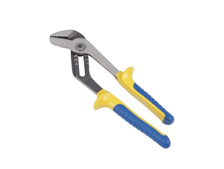 Wasserpumpenzange Stahl 25 cm blau/gelb