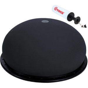 Togu Balance-Ball Jumper Pro mit Luftpumpe, Ø 52 cm, schwarz, beidseitig nutzbar, belastbar bis 200 kg