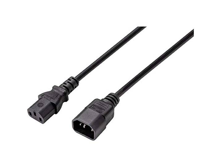 Sygonix SY-5044234 Apparaat (koud) Verlengkabel Zwart 3.50 m