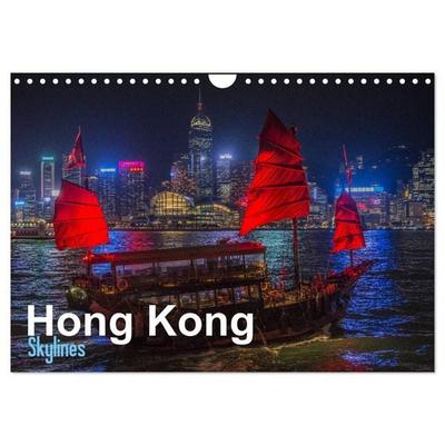 Hong Kong - Skylines (Wandkalender 2027 DIN A4 quer), CALVENDO Monatskalender