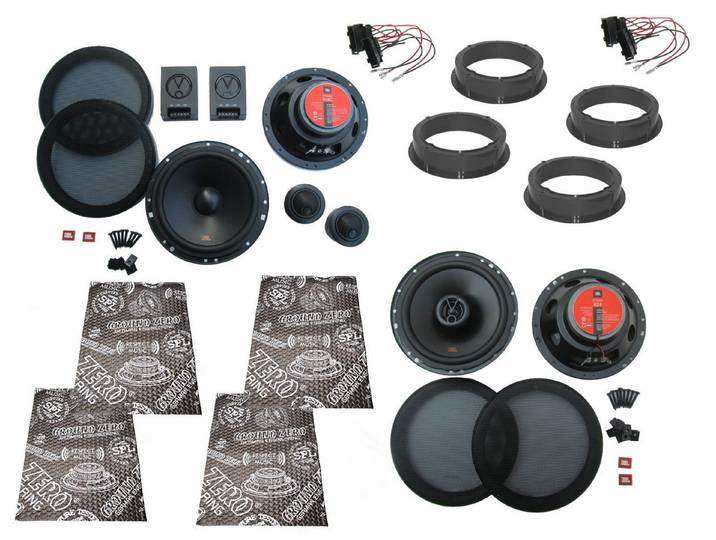 DSX JBL Lautsprecher Komplett Set für VW T-Roc Tür Vorne hinten Dämmmung Auto-Lautsprecher (85 W)