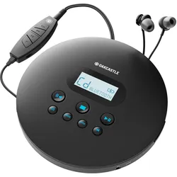 Majority Tragbarer Retro-CD-Player, MP3 Player + Portable Audiogeräte, Schwarz