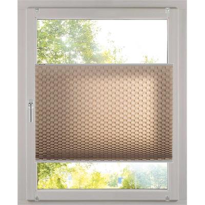 Plissee K-HOME "Diamantplissee von K-home, 3D-Effekt, patentiertes Design", beige (taupe, grau, weiß), B:120cm H:130cm, Obermaterial: 100% Polyester, Plissees