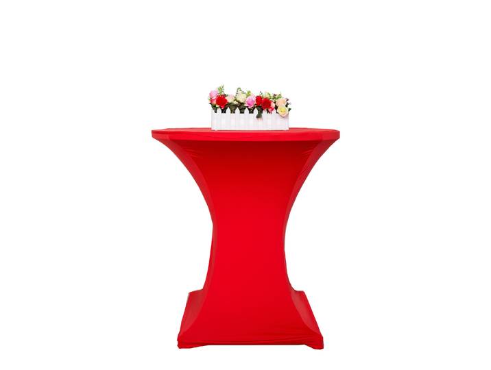 Tischdecke für Bistrotische 60 - 65 cm rot