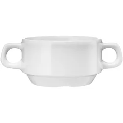 Suppentasse mit Henkeln, Porzellan, Serie Kaszub/Hel, Lubiana, 0,32 Liter