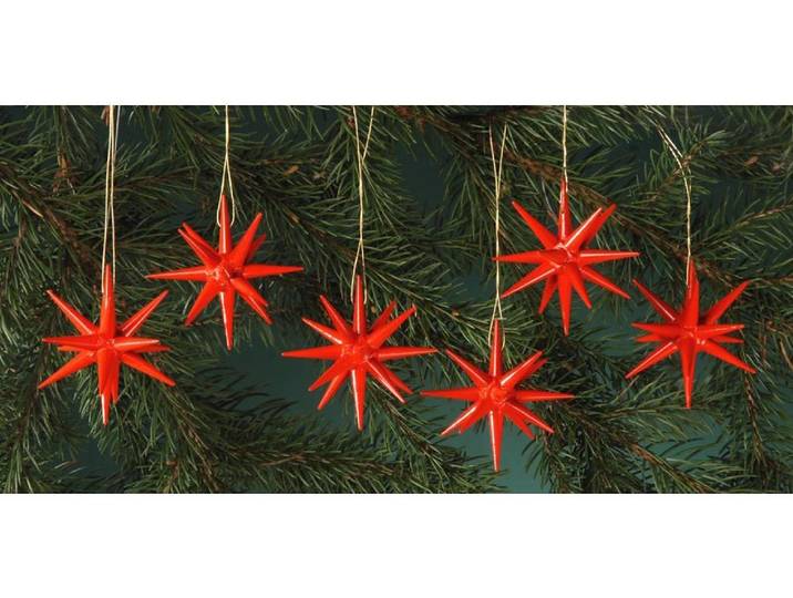 Christbaumschmuck ALBIN PREISSLER aus Holz, Handwerkskunst aus dem Erzgebirge , rot, Ø:7cm, Holzwerkstoff, Weihnachtsbaumschmuck, Christbaumschmuck, Weihnachtsdeko