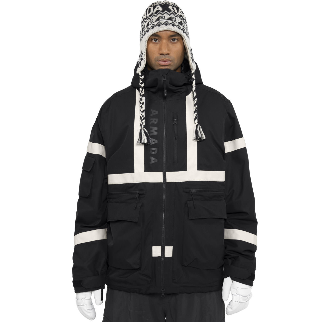Armada Skiwear Herren Skijacke BDOG black/cream - L