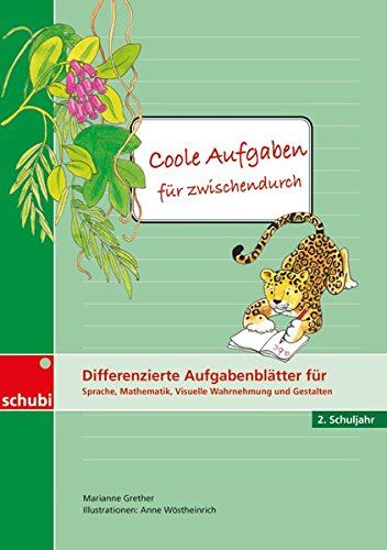 Marianne Grether - Hausaufgaben? Cool!: Coole Aufgaben für zwischendurch: Differenzierte Aufgabenblätter für Sprache, Mathematik, Visuelle Wahrnehmung und Gestalten: 2. Schuljahr - Preis vom 09.10.2026 07:28:09 h