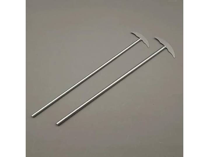 Rührblatt aus Edelstahl 304 mit Haken for Rundkolben, 1 Stück(62x6x300mm)
