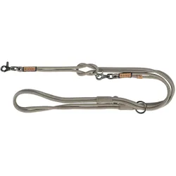 Trixie Be Nordic Hondenriem Verstelbaar Leer Grijs (L, XS, Hund, Spazieren), Halsband + Leine