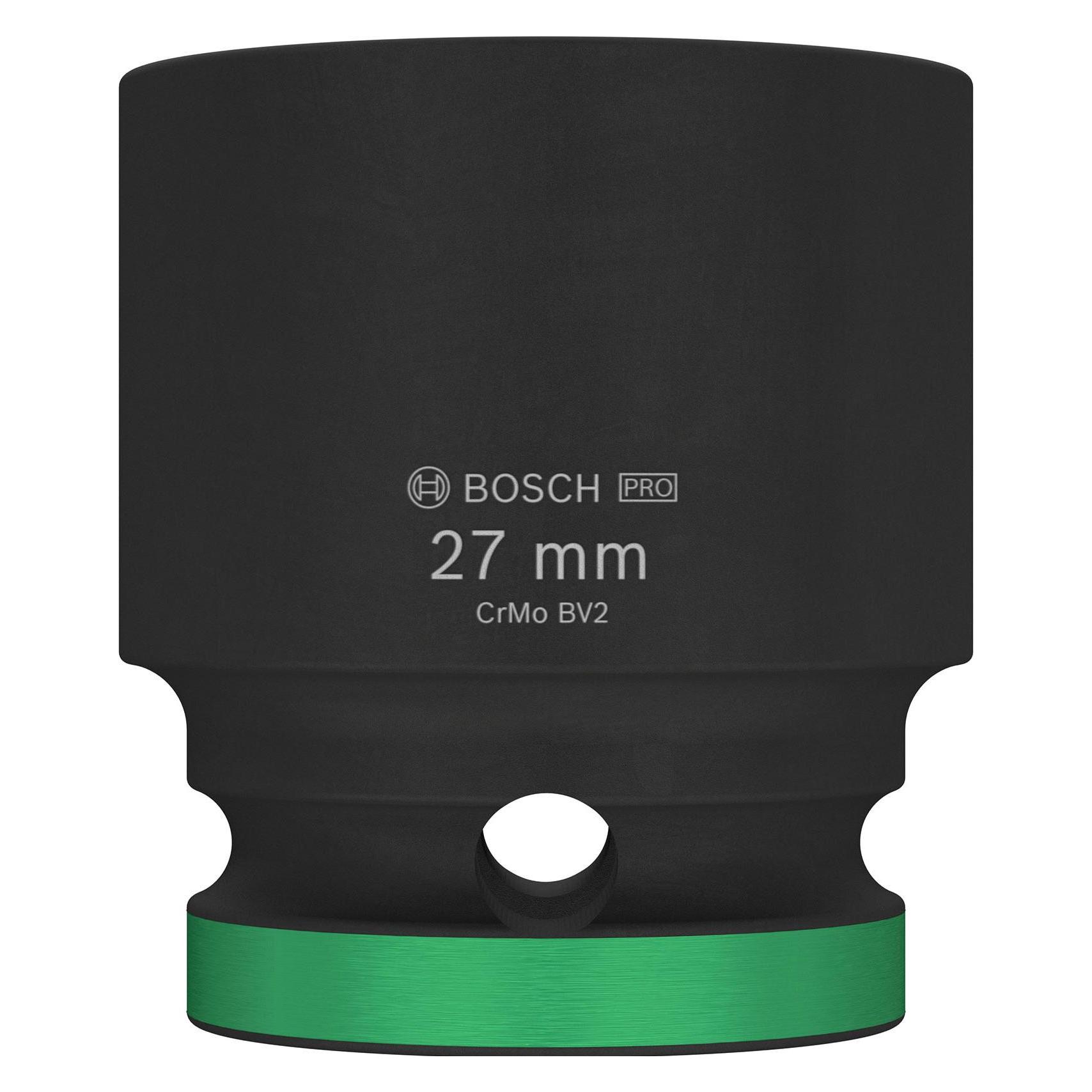 Bosch Professional Zubehör PRO Impact Steckschlüsseleinsatz, 1/2", 27 mm, Standard (2608003056)