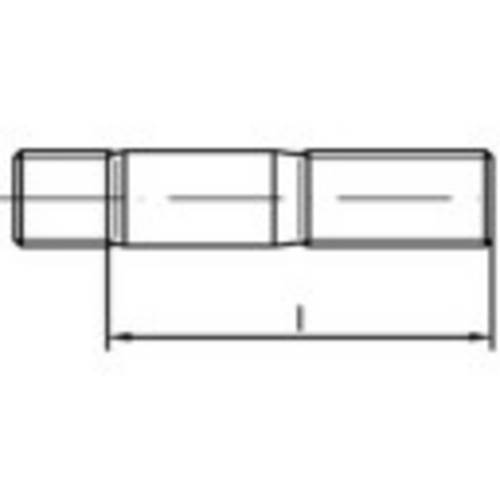 TOOLCRAFT 133254 Stiftschrauben M10 40mm DIN 939 Stahl galvanisch verzinkt 50St.