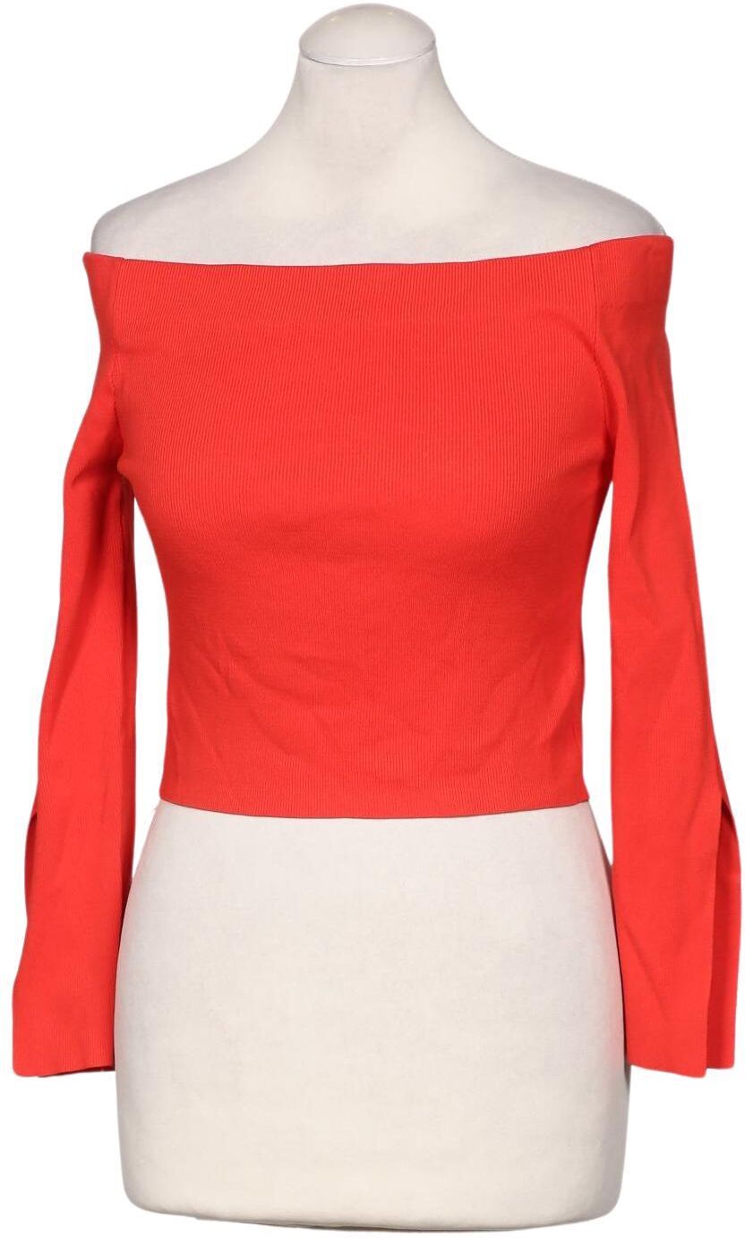 Topshop Damen Langarmshirt, Rot, Gr. EU 38, Synthetik - Second Hand