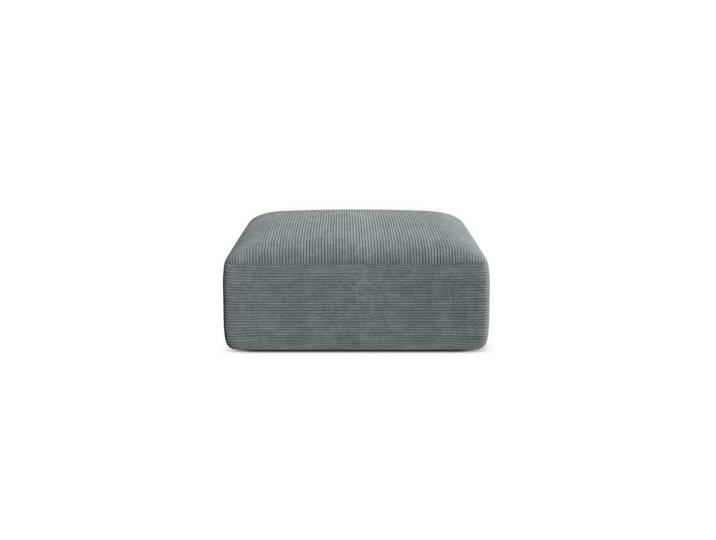 Cosmopolitan Design Pouf Campi aus Cord dunkelgrau, Dunkelgrau, 90x40x90 cm, Wohnzimmer, Sessel, Hocker & Hockerbänke, Poufs