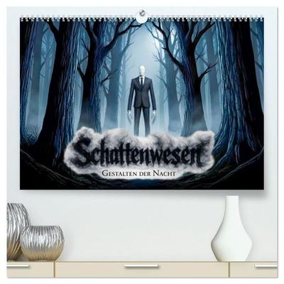 Schattenwesen – Gestalten der Nacht (hochwertiger Premium Wandkalender 2027 DIN A2 quer), Kunstdruck in Hochglanz