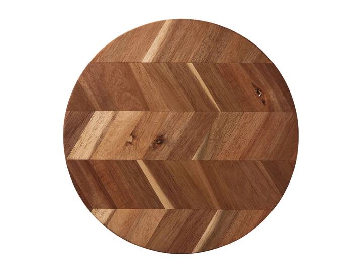 Aida Planche à découper Herringbone Ø28 cm Acacia