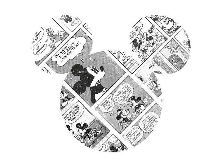 VLIESTAPETE MICKEY HEAD COMIC CARTOON