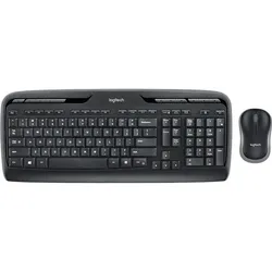 Logitech Wireless Combo MK330 Tastatur Maus enthalten Haus USB QWERTY UK Englisch Schwarz