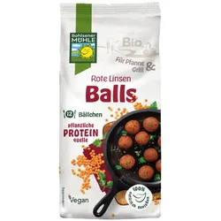 Rote Linsen Balls
