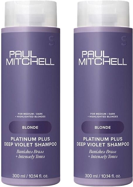 Paul Mitchell Platinum Plus Deep Violet Shampoo 300ml Double