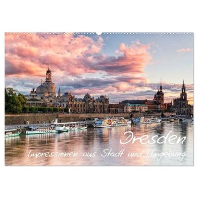 Dresden: Impressionen aus Stadt und Umgebung (Wandkalender 2026 DIN A2 quer), CALVENDO Monatskalender