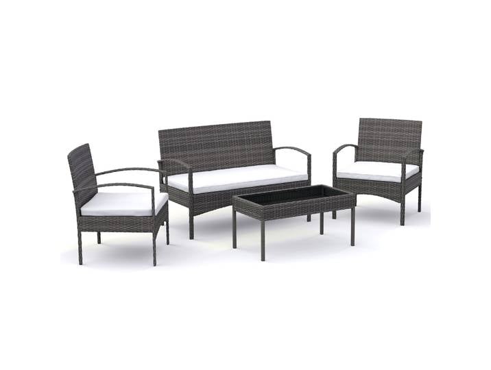 Gartenset Rattan CATANIA grau