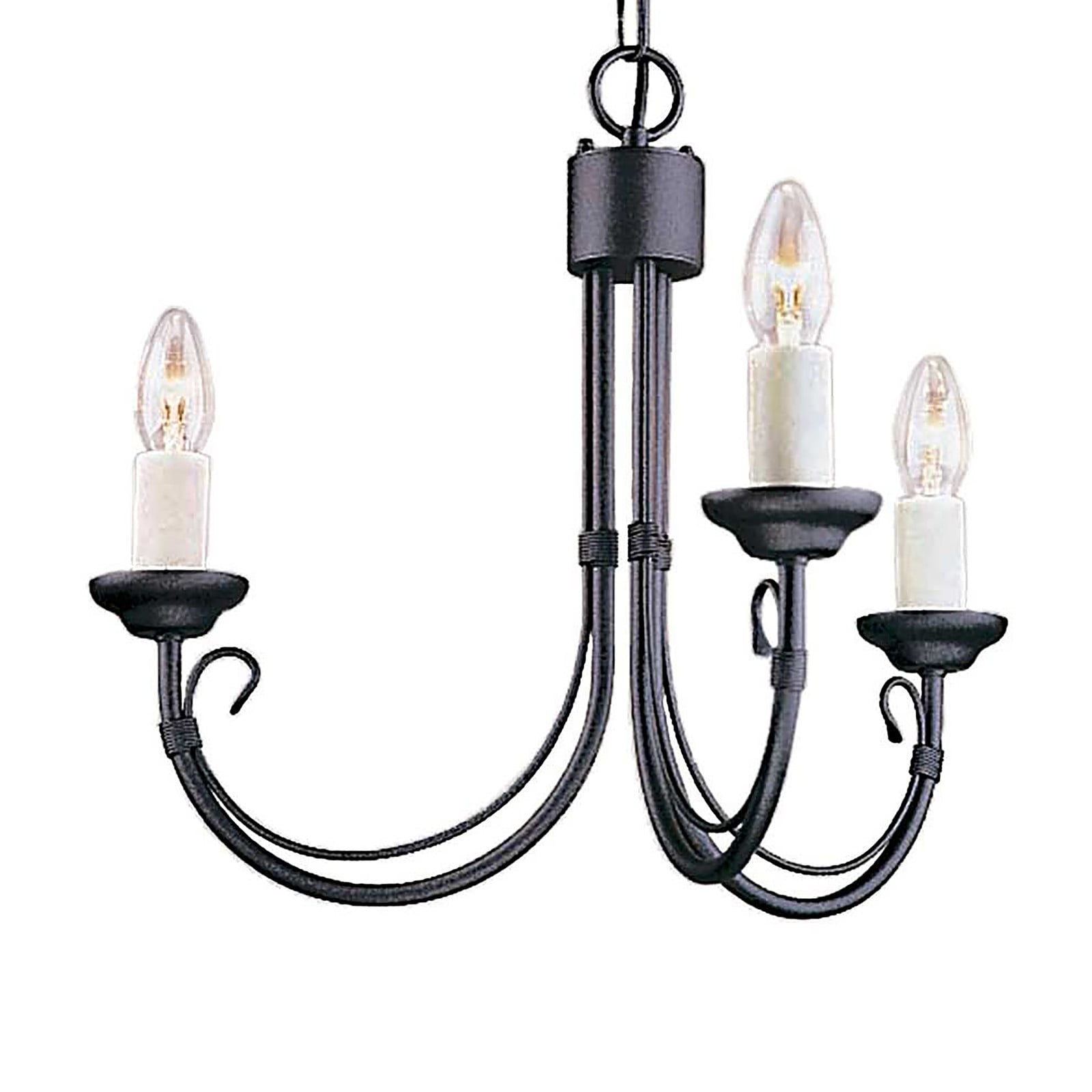 Elstead Lighting Chartwell Kroonluchter zwart, E14, dimbaar