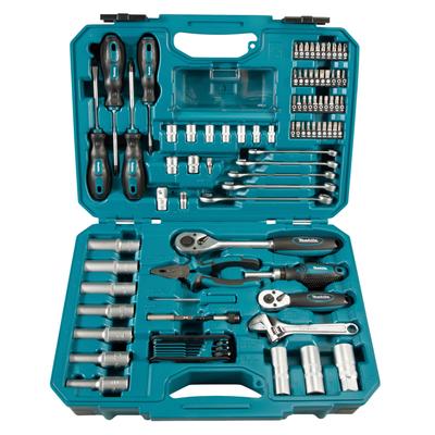 MAKITA Werkzeugset "»E-08458«", blau, B:13cm H:31,2cm L:42cm, Werkzeugsets, 87-tlg., inkl. Aufbewahrungskoffer