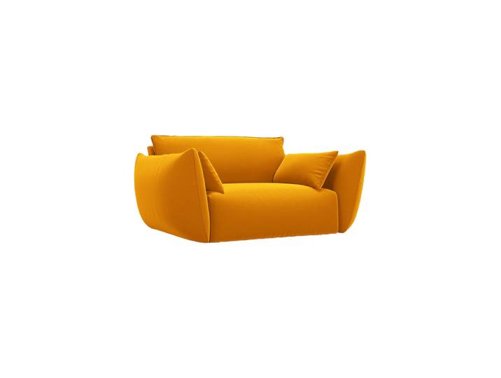 Design Sessel Clau Samt Senfgelb chosen by Bloomingloft