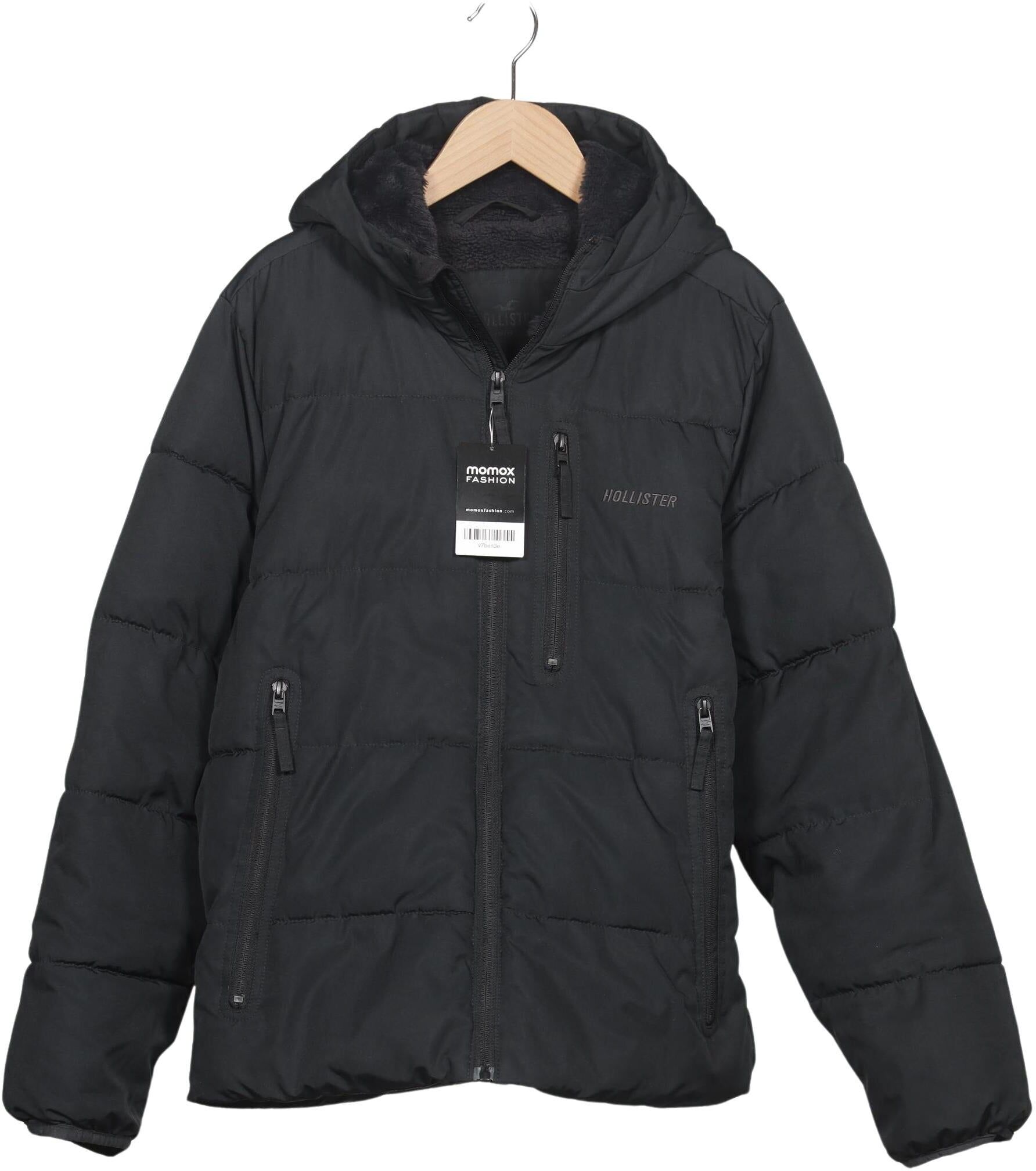 Hollister Herren Jacke, Schwarz, Gr. S, Synthetik - Second Hand