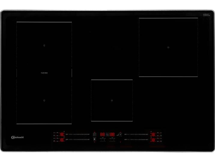 BAUKNECHT Flex-Induktions-Kochfeld BS 2677C AL , schwarz, B:77,8cm H:5cm T:51,8cm, Kochfelder, 77 cm Induktionskochfeld mit Flexzone und Schnellaufheizung, Flex-Induktions-Kochfeld