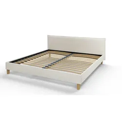 S-STYLE Polsterbett  Gabriella ¦ weiß ¦ Maße (cm): B: 217 H: 82