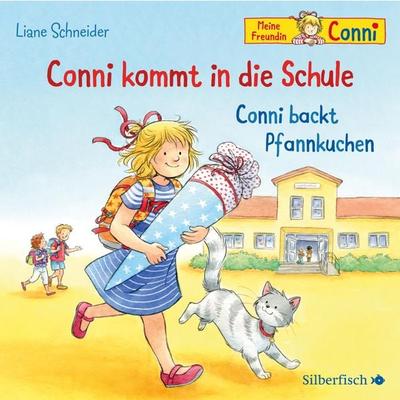 Conni kommt in die Schule / Conni backt Pfannkuchen - Liane Schneider, CD, 9783867424981
