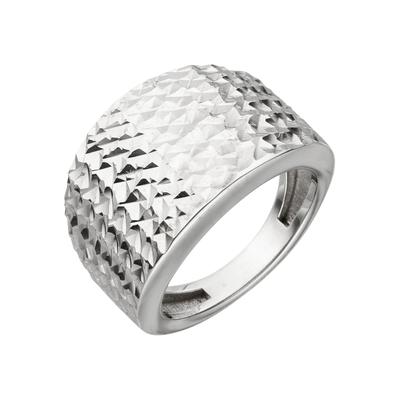 Fingerring JOBO Gr. 56, silber (silber 925), Fingerringe, Damen, 56, Silber 925 (Sterlingsilber), Fingerring, 925 Silber mit Struktur