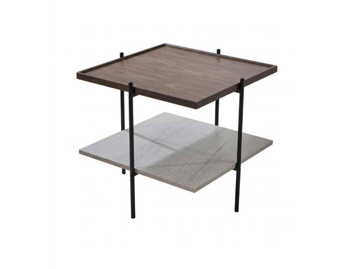 JVmoebel Beistelltisch Brauner Beistelltisch quadratischer Holztisch modern Wohnzimmermöbel, Made in Europa