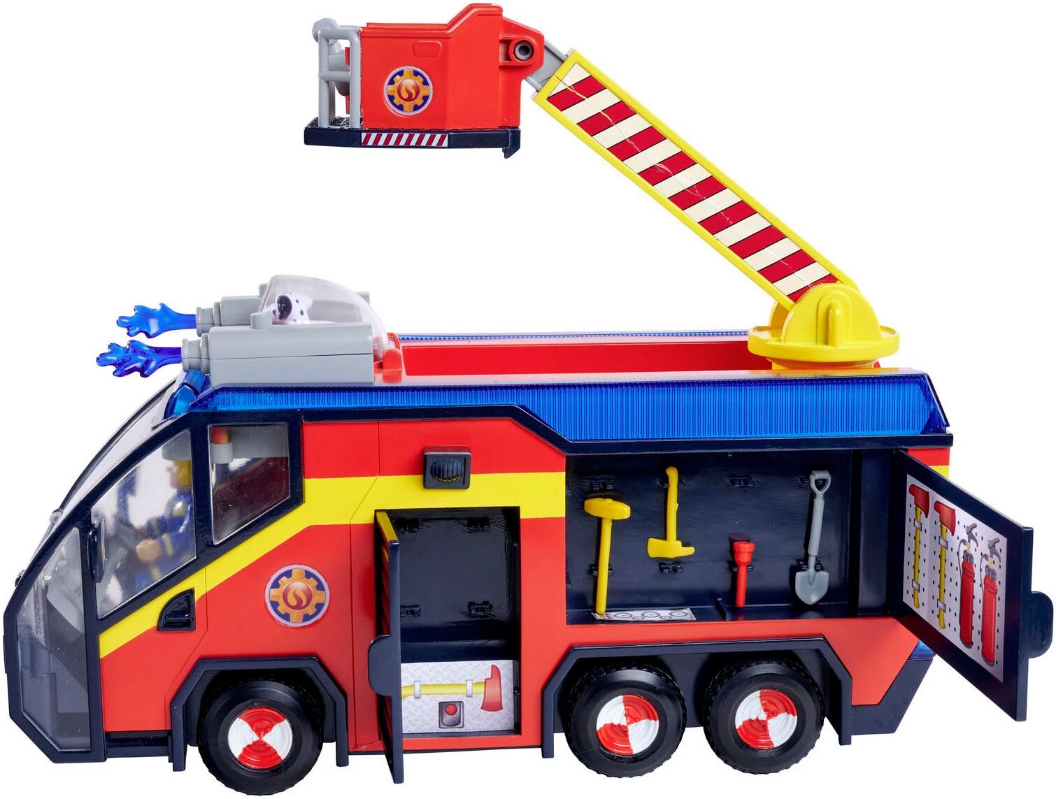 Spielzeug-Feuerwehr SIMBA "Feuerwehrmann Sam, Jupiter", bunt, Spielzeugfahrzeuge, Kinder, Kunststoff, Spielzeug-Feuerwehr, mit Licht- und Soundeffekten